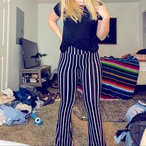 Striped Flare Leggings